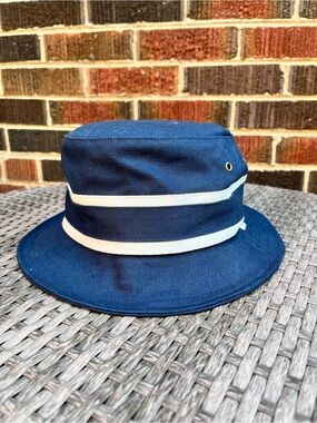 NWOT Tilley Canvas Bucket Hat Preppy Beach Size XL